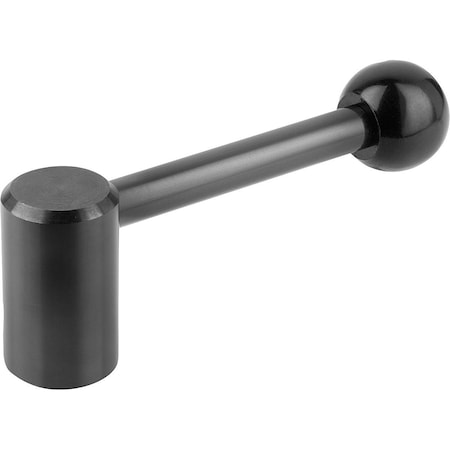 Kipp Tension Lever Size-2 M12, A-104, Form-0Deg Steel, Comp-Plastic K0176.2122